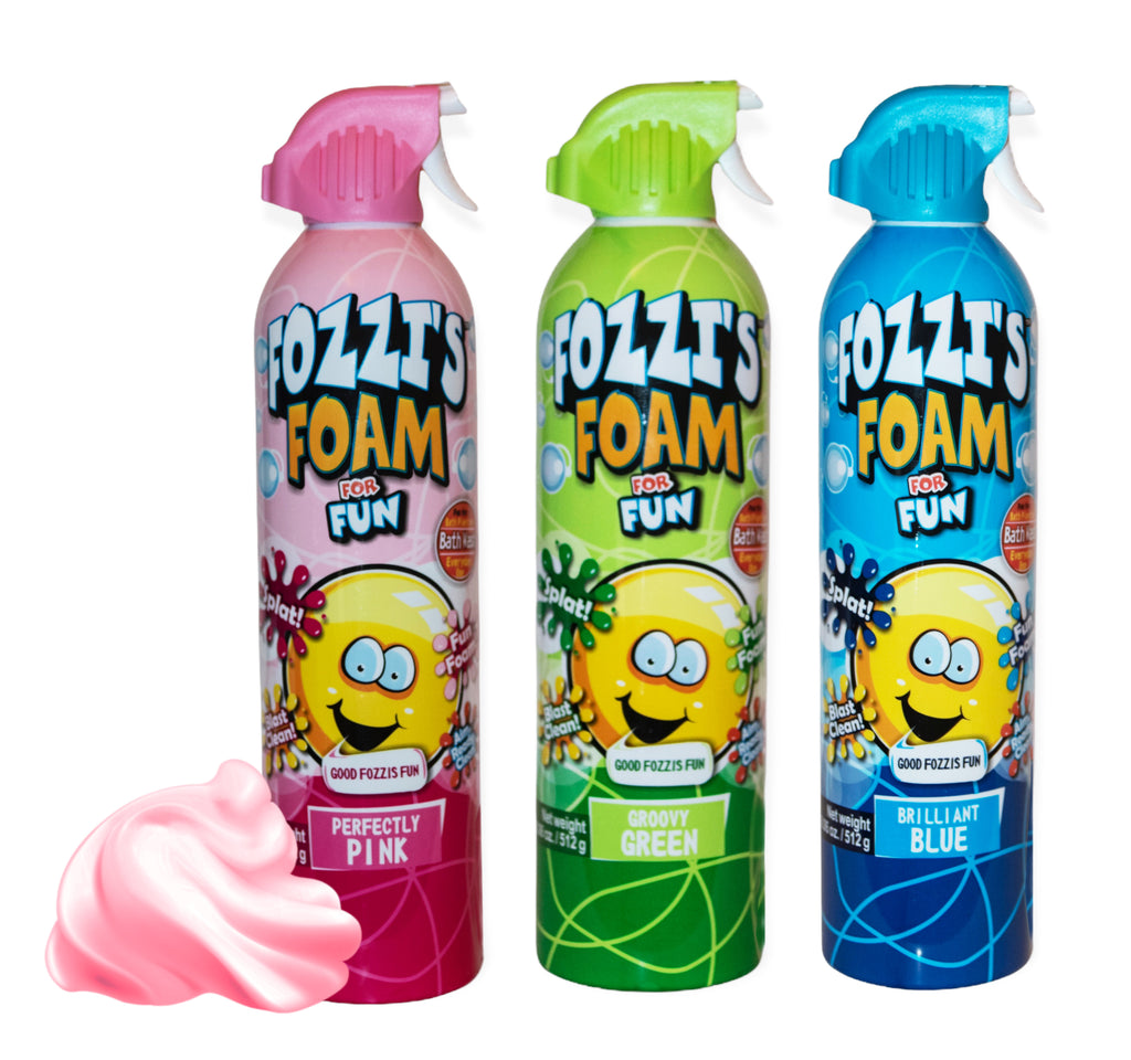 FOZZI's Bath Foam Spray for Kids, MEGA SIZE (18.06 oz Pack of 2 or