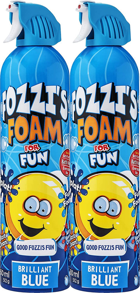 FOZZI'S Bath Foam Soap Aerosol for Kids 6-pack,Yellow, Purple, Orange,  Pink, Green and Blue 11.04 oz (313g) each (Pack of 6)
